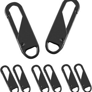 Zipper Pull, 6 PCS Replacement Metal Zipper Handle Mend Fixer Zipper Tab for Lug